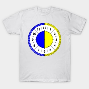 Clock for teaching the time  V1 T-Shirt